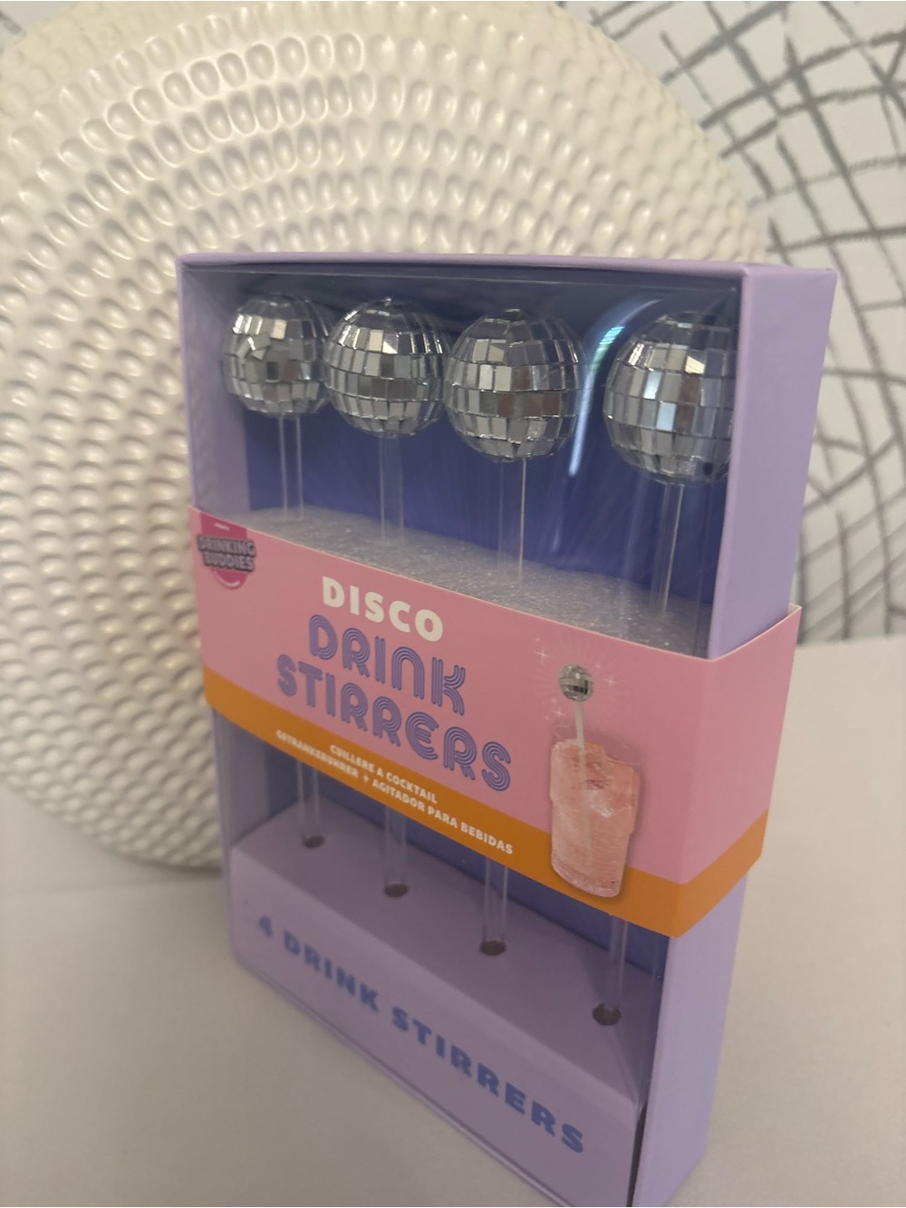 Disco Drink Stirrers — Silver - Picture 2 of 5